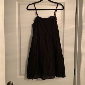 Black tiered dress